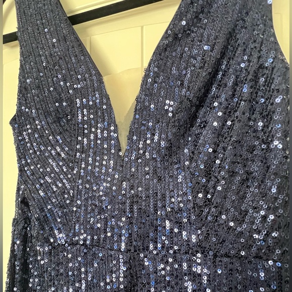 Navy Blue Sequin Jumper - Picture 5 of 13